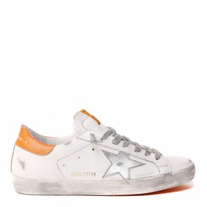 orange golden goose sneakers