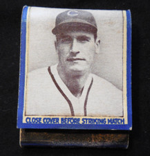 1937 Diamond Chicago Cubs COMPLETE UNUSED match book Curt Davis blue