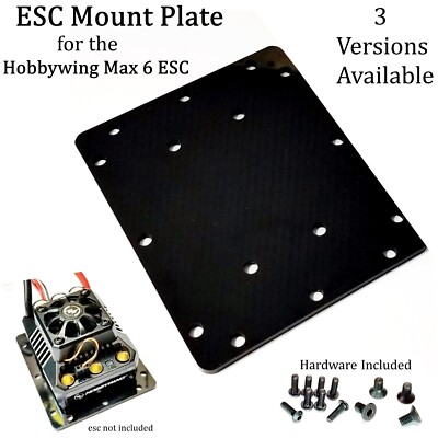 RCP-ESC Mount plate Hobbywing G1 & G2 Max 6 ESC Base Mount Plate 3 Versions