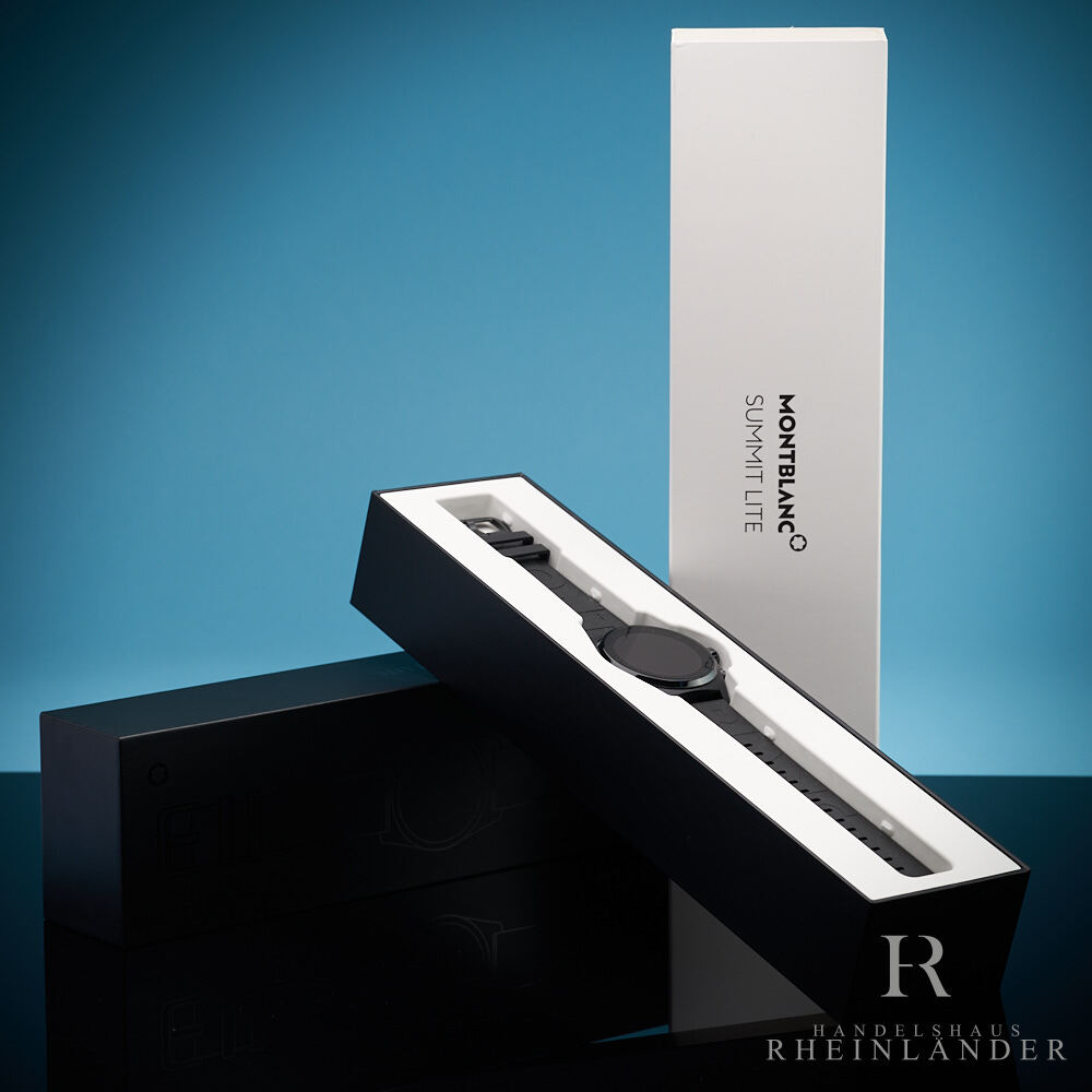 Thumbnail - Montblanc Summit Lite 43mm Black Aluminum Case Letter Rubber Strap Id