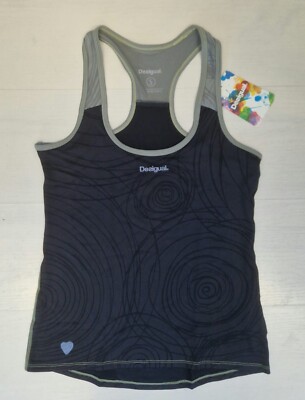 T-shirt De Sport Desigual Sport – Femme, Couleur PESCA, Fitness Running (neuf)