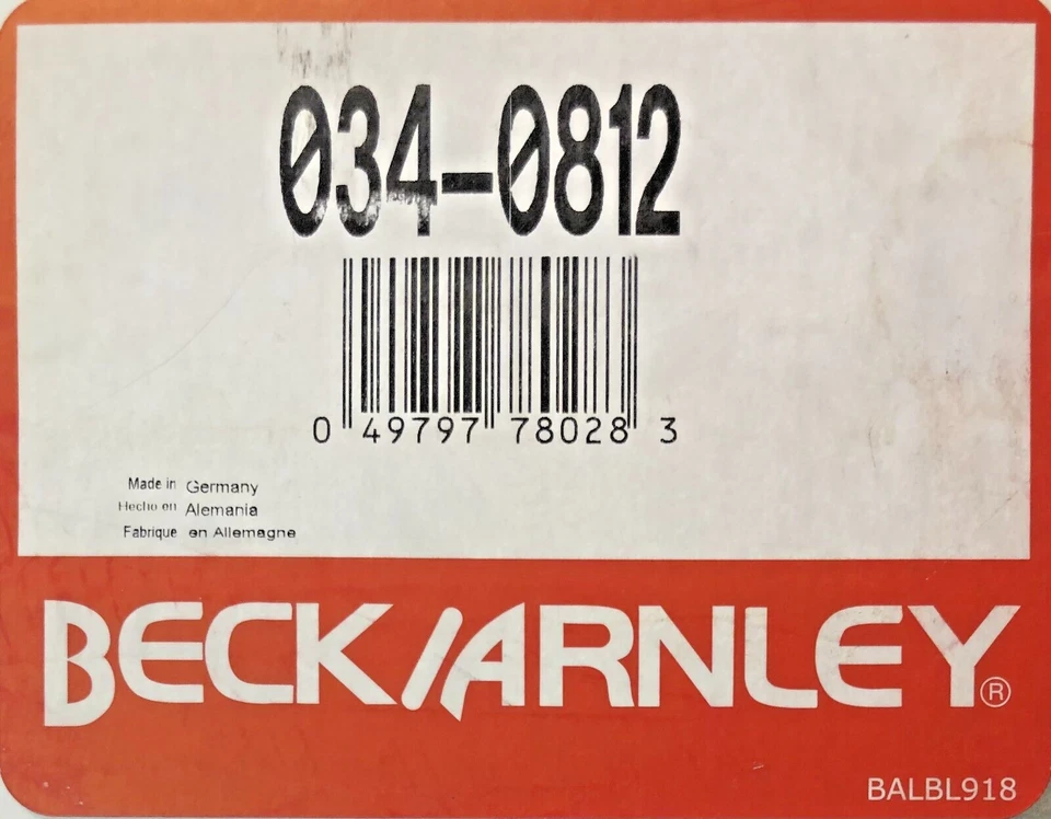 Прокладка поддона масла двигателя BECK/ARNLEY 034-0812 для BMW Z4, 325Ci, 330Ci, M3, X3, X5 - Изображение 4 из 4