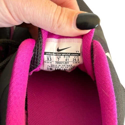 Nike Flex Run Damen schwarz magenta pink Laufschuhe Größe 9,5 - Bild 6 von 7