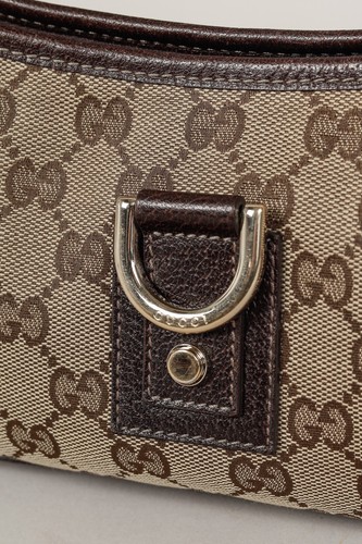 Gucci Brown Monogram D Ring Abbey Pochette Shoulder Bag - Picture 9 of 13