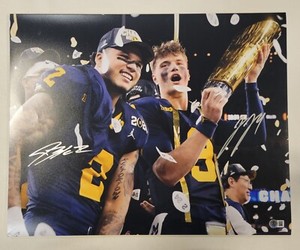 Maillot De Football Michigan Wolverines #2 Blake Corum Ou #9 JJ McCarthy - Adulte, Neuf