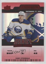 2022 Upper Deck Credentials Debut Ticket Access Red /299 Casey Fitzgerald 0g67