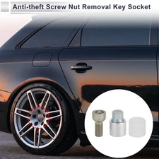 Type N Wheel Lock Lugnut with Bolt Kit Nut Removal Key Socket for Audi A4L A5