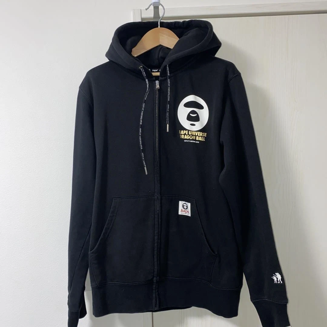A BATHING APE (BAPE) Felpa con cappuccio Bape Dragon Ball UOMO JP taglia L usata in buone condizioni nera