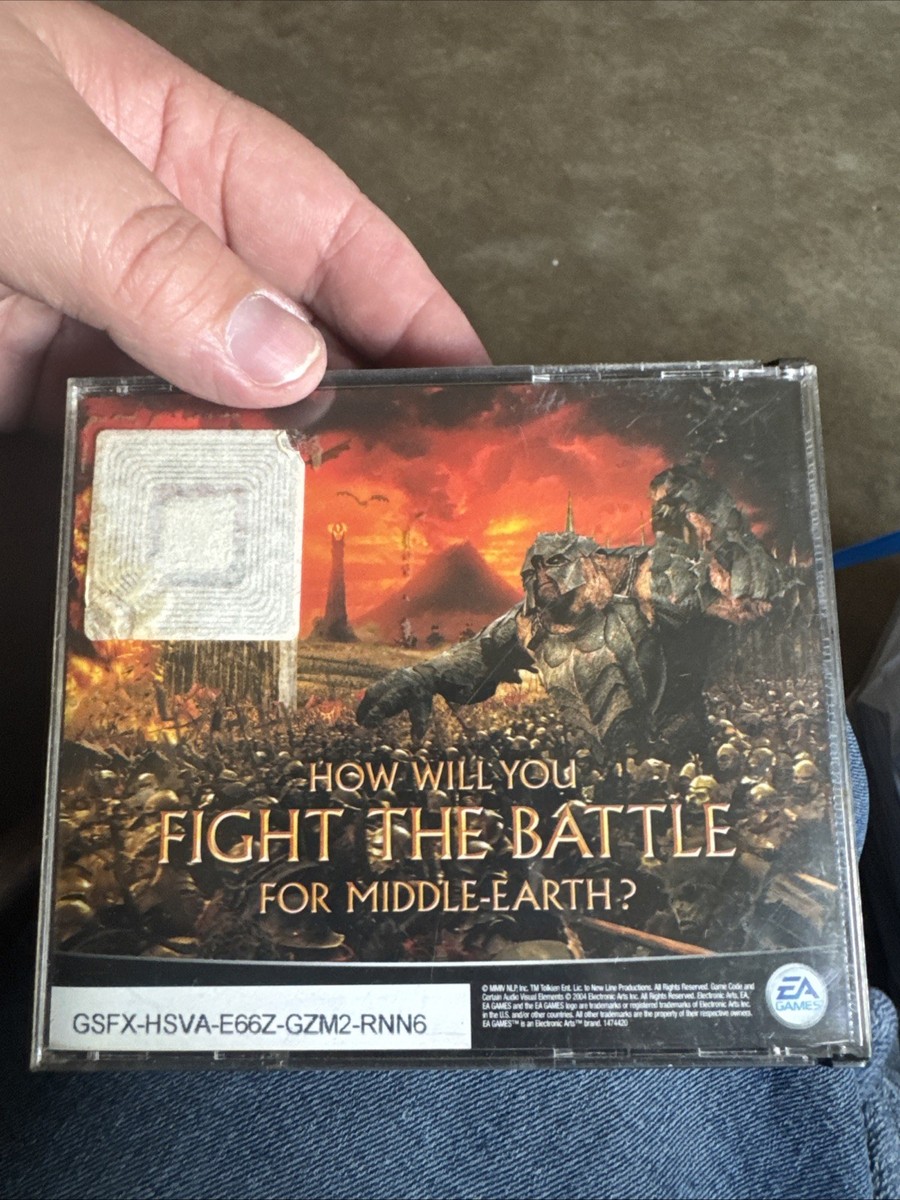lord of the rings battle for middle earth pc Cd/rom | eBay