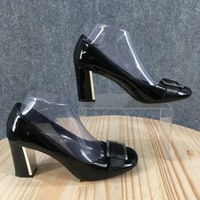 Franco Sarto Lock Heels Womens 8 M Pumps Slip On Casual Comfort Block Black