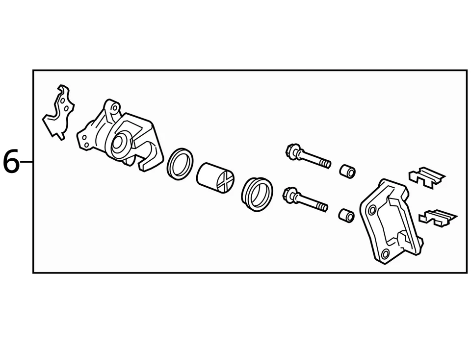 Pinza de freno trasera izquierda Honda Cr-V 2012-2016 MDMF5 Foto 4 de 4