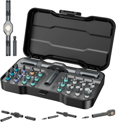 24-in-1 Ratschenschraubendreher Set ? Magnetisches Schraubendreher Set mit Abneh