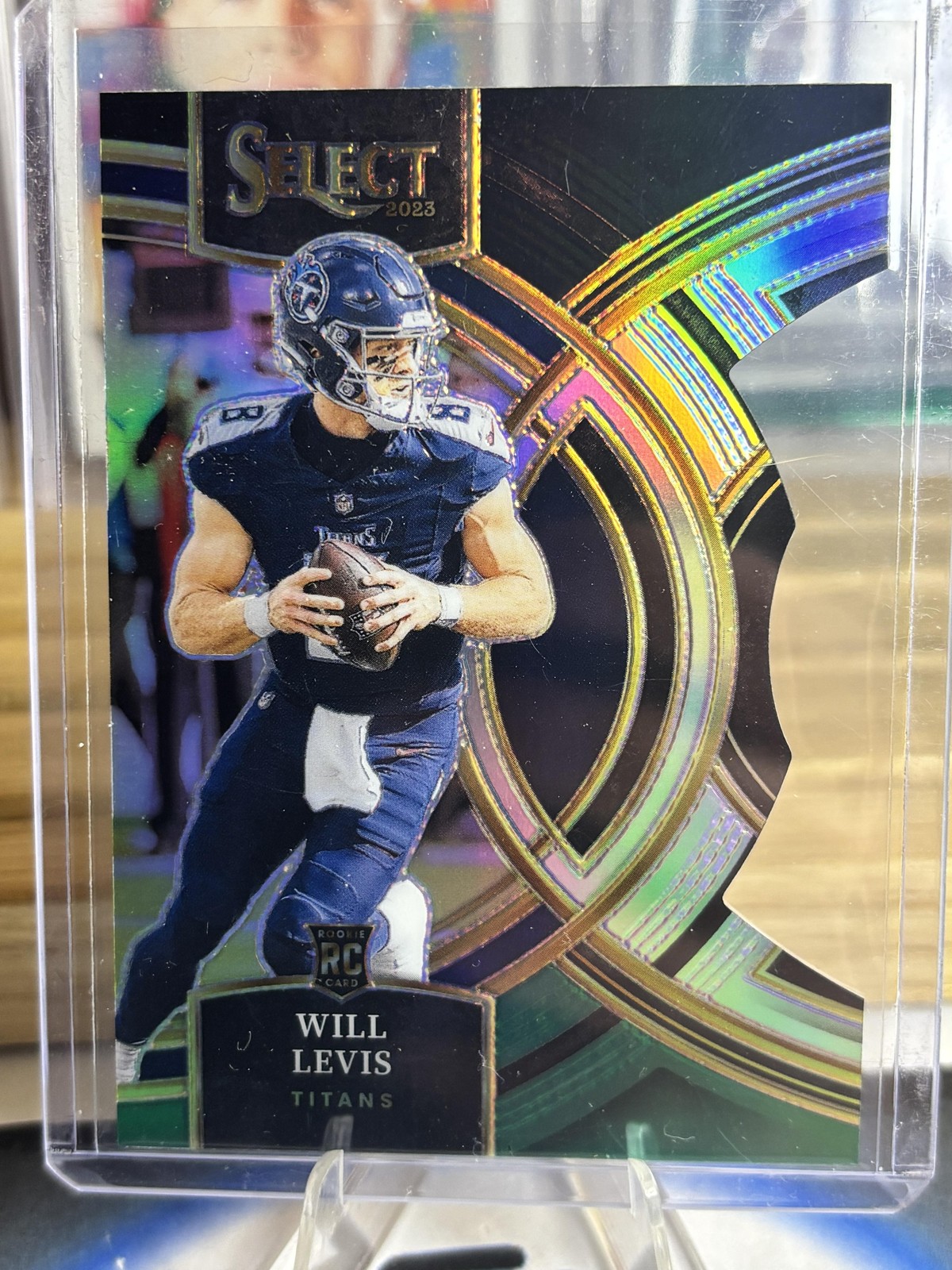 2023 Panini Select #148 Will Levis Black and Green Prizms Die Cuts Rookie