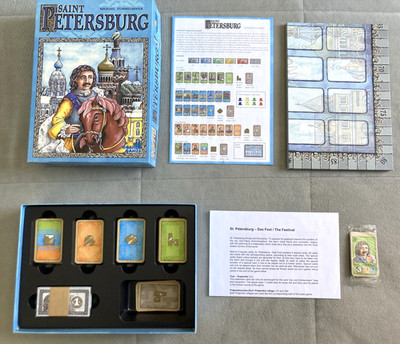 Saint Petersburg Board Game with Das Fest/The Festival Expansion Pack - Complete