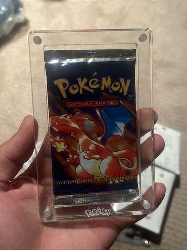 1999 VTG Pokémon Base Foil Pack 1st Edition Charizard Spanish Sealed HEAVY 21g - Picture 2 of 15