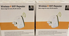 Unbranded Wireless-N Wi-Fi Repeater 300Mbps 110-230 Volt Socket / Set Of 2