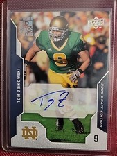 2008 Upper Deck Draft Edition #96 Tom Zbikowski Autograph