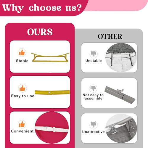 6.6ft Round Backdrop Stand and Fushia Covers 1 Stable Balloon Arch Stand with - Picture 7 of 8