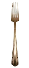 ANTIQUE DINNER FORK 7" SILVER PLATE  WM ROGERS MFG CO.AA