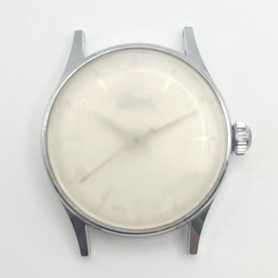 Swiss Mechanical Watch 30mm Vintage Stainless Steel ''Unbreakable Mainspring''