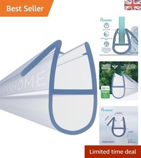 870mm Clear Bath Shower Screen Seal Strip for 4-6mm Glass - Easy Installation