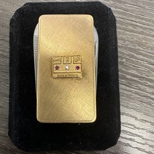 Vintage GM General Motors 30 Years Award Gold Filled Pocket Knife Money Clip