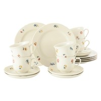 Seltmann Weiden Marieluise Elfenbein BlüTenmeer Kaffeeservice 18-Teilig Bunt Set