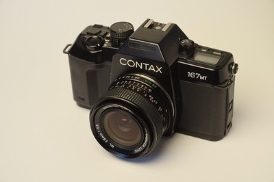 Contax 167 MT , mit Yashica ML 28mm, 35mm Filmkamera, Gut