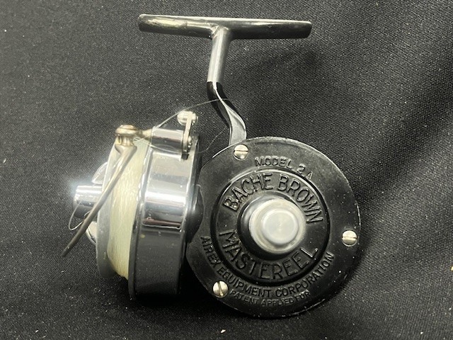 Vintage Airex Bache Brown Spincaster Mastereel, Spinster Model 2A