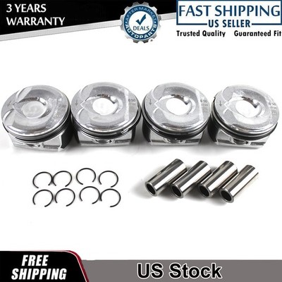 4X N14 1.6T Engine Pistons & Rings Set For Mini Cooper Countryman R55-R61 TURBO