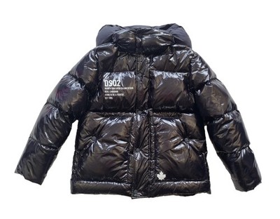 Dsquared2 oversized down jacket 14 years old DQ04BJ shiny black