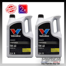 2x Valvoline SynPower 5W-40 5W40 Fully Synthetic Engine Oil - 10L 3.20 per litre