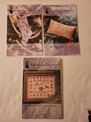 Heartstring Samplery Cross Stitch Snow Day, Sounding Joy, Someday At Christmas