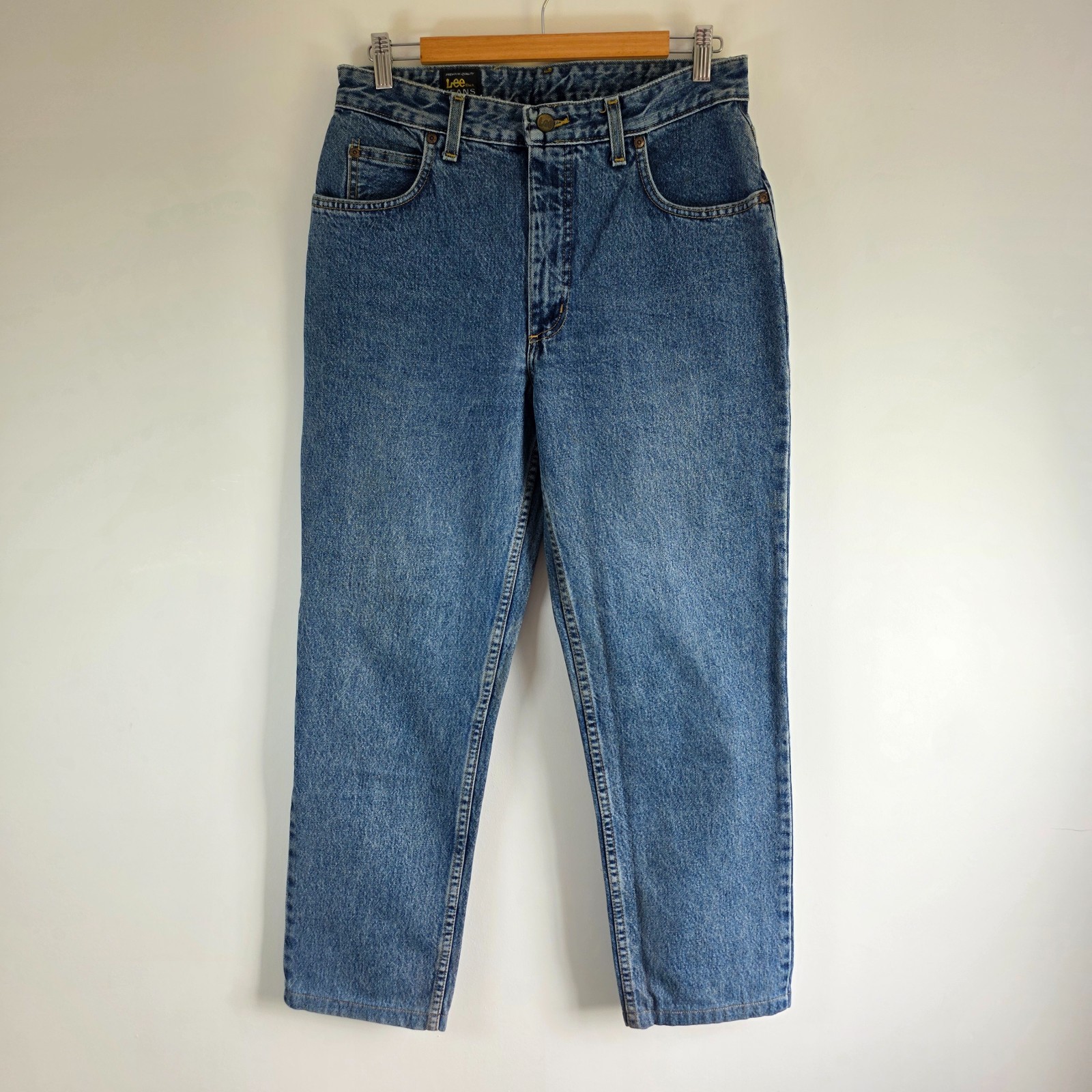 Vintage Lee Oklahoma Jeans W30 L28 Blue Classic 90s Fit Straight Denim Men image 2