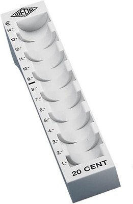 WEDO Münzrille für 20 Cent lichtgrau