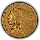 1910 G$2.50 Indian Head Gold Quarter Eagle - Authentic US Coin - SKU-G5557