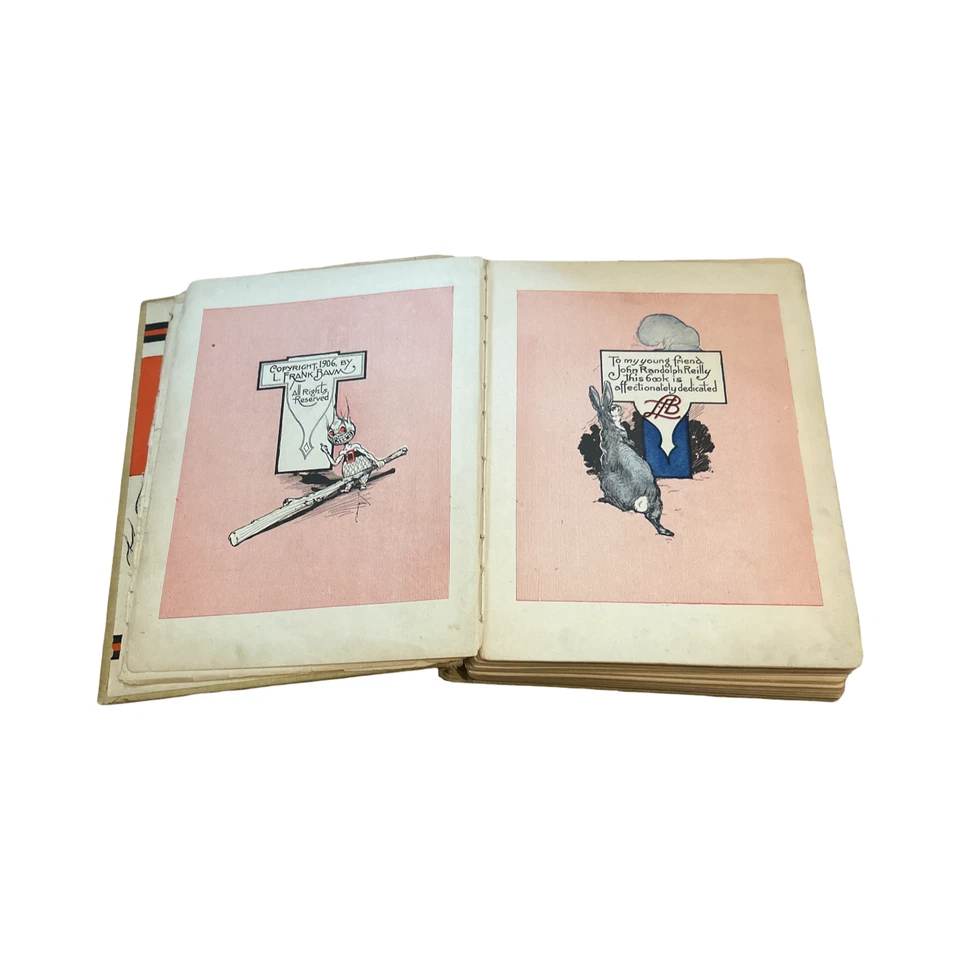 ANTIQUE John Dough and the Cherub L Frank Baum Illustrated 1906 HC Kids Children Foto 3 de 4