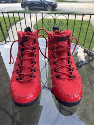 Jordan 9 Chile Red 8.5 Men Great For A Restorers Needs Cleaning  As Is No Box