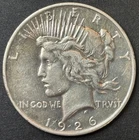 1926-D Peace Dollar $1 US 90% Silver Coin VF/XF Circulated