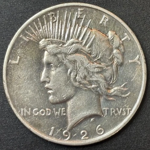 1926-D Peace Dollar $1 US 90% Silver Coin VF/XF Circulated