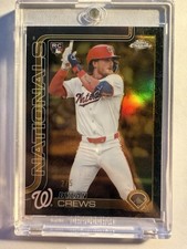 2025 Gilded Dylan Crews Electro Black 2/5 RC Rookie Draft Pick Match #2 OVR SP