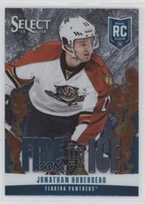 2013-14 Panini Select Fire on Ice Rookies Blue Jonathan Huberdeau #FR-14 ig4