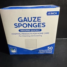 Gauze Sponges 4 Inch Sterile 50 Count Rite Aid Absorbs Quickly Wound Care Home