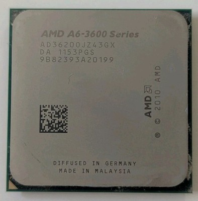 AMD A6-3600 2.1 GHz Desktop CPU Processor AD3600OJZ43GX, Pre-Owned