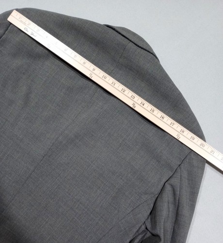 ARMANI Collezioni Blazer Wool Sport Coat Jacket Mens 40L Gray 2 Button - Picture 14 of 20