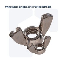 M5 WING NUTS BUTTERFLY NUTS ZINC TO FIT BOLTS SCREWS BZP GRD 4 DIN 315