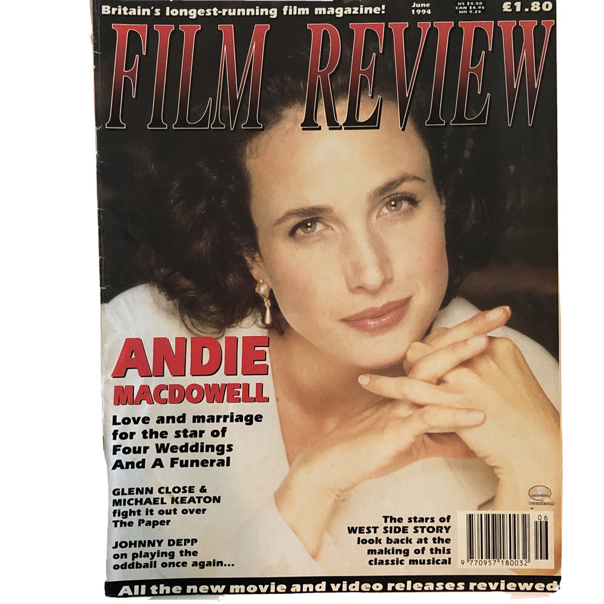 Film Review Mag Jun 1994 Andie MacDowell Glenn Close Michael