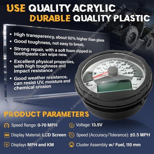 Speedometer Multifunction Gauge Cluster 3280528 for Polaris ATV Sportsman 800 - Picture 6 of 7