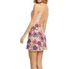 MAC DUGGAL Floral Sequin Cocktail Dress Style 5250