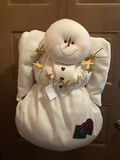 Angel Snowman Soft Blanket Wall Hanging